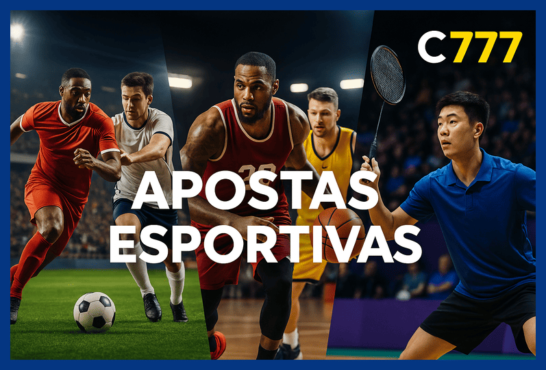 Apostas esportivas no cassino online C777